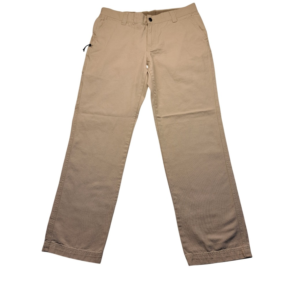 Columbia Pants Mens 34x32 Khaki Good Canvas Straight Leg Utility Outdoor